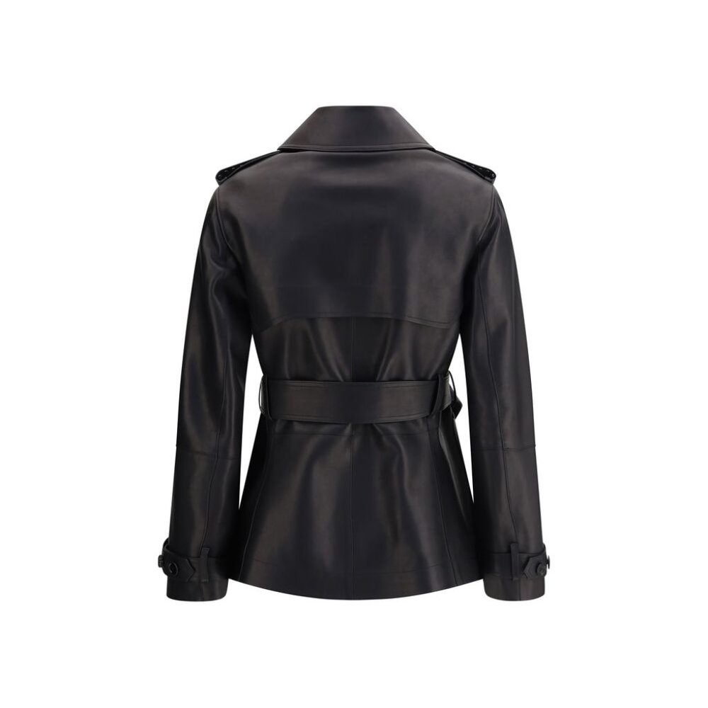 Burberry Leather Jacket/6/Black - Picture 2 of 3